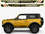 Vinyl Graphics 2 Color Classic Design Stickers Decals Vinyl Graphics Compatible With Ford Bronco