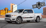 Autocollant bicolore au design unique pour Dodge Ram