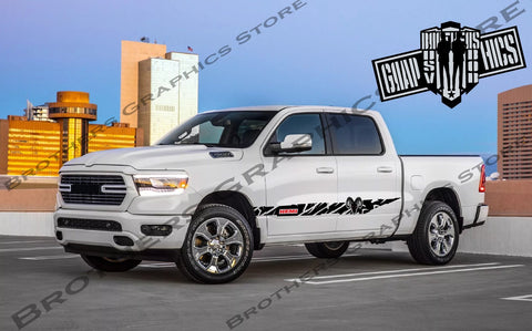2 Color Decal With Unique Design For Dodge Ram