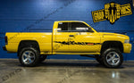 Autocollant bicolore au design unique pour Dodge Ram