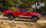 Autocollant bicolore au design unique pour Dodge Ram