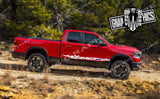 Autocollant bicolore au design unique pour Dodge Ram