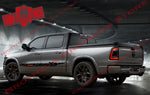 Autocollant bicolore au design unique pour Dodge Ram