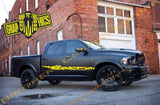 Autocollant bicolore au design unique pour Dodge Ram