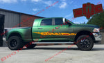Autocollant bicolore au design unique pour Dodge Ram