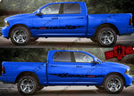 Autocollant bicolore au design unique pour Dodge Ram