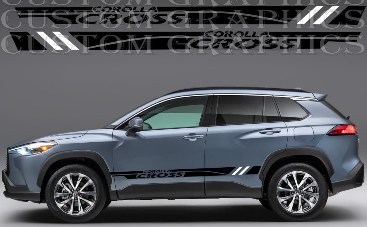 Premium Quality Vinyl Stickers Compatible With Toyota Corolla Cross Sticker Street Auto