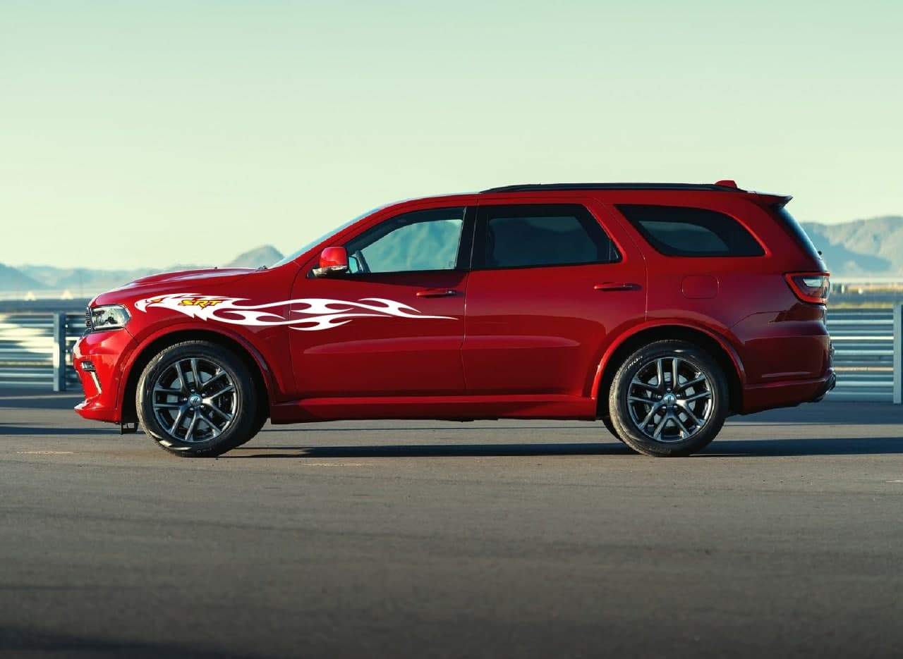 Vinyl Graphics 2 color Eagle Graphic Vinyl Stripes Compatible with Dodge Durango