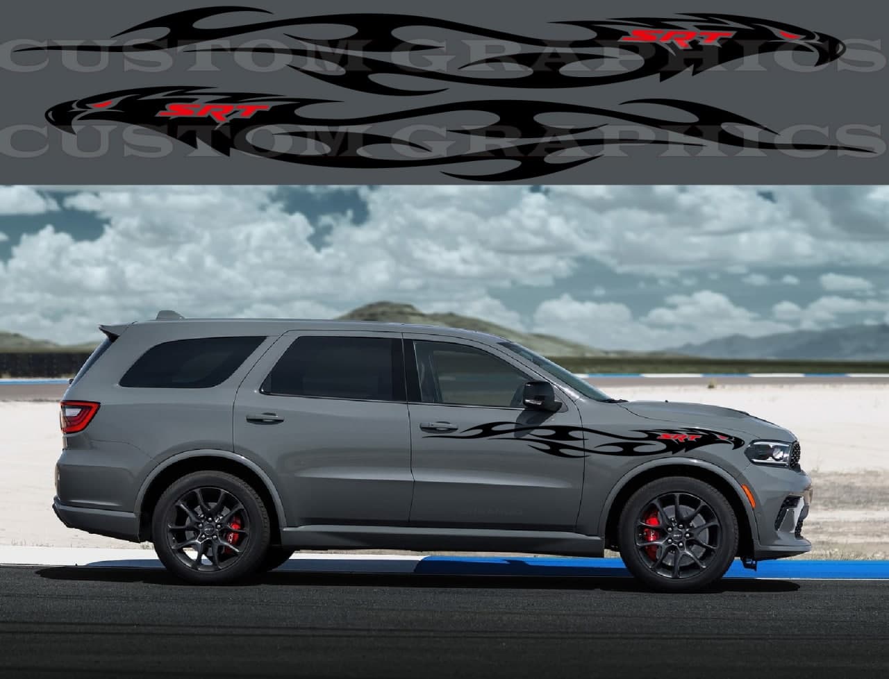 Vinyl Graphics 2 color Eagle Graphic Vinyl Stripes Compatible with Dodge Durango