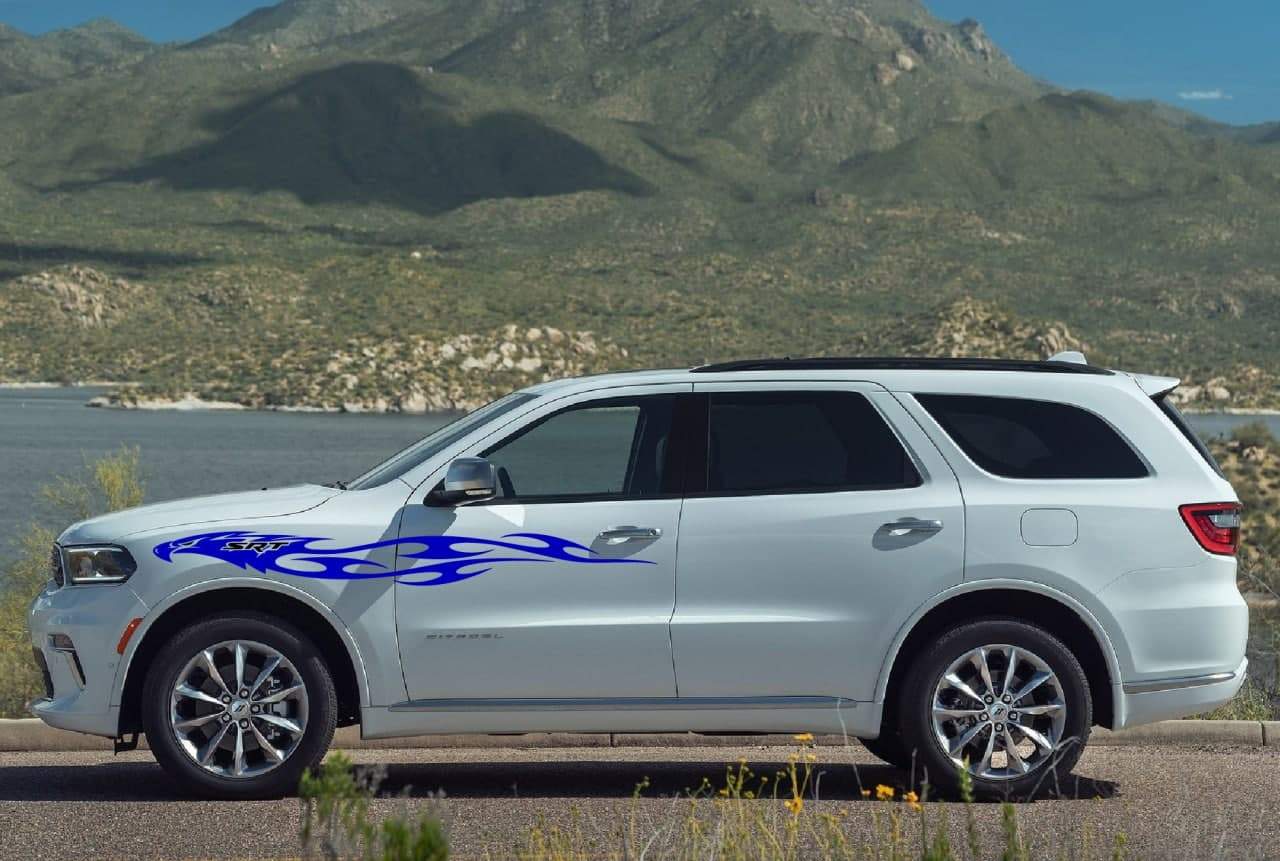 Vinyl Graphics 2 color Eagle Graphic Vinyl Stripes Compatible with Dodge Durango