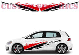 Vinyl Graphics 2 Color Flame graphic universal sticker decal Kit for Car Any Vehicle | UNIVERSAL STICKERS