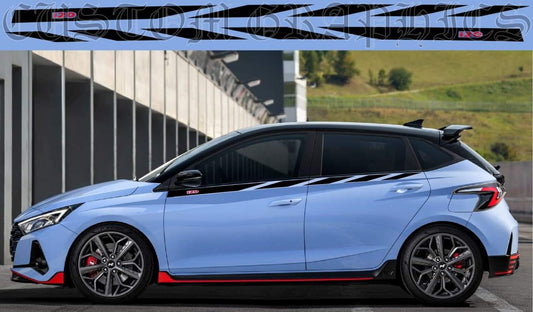 Vinyl Graphics 2 color Graphic New Classic design Vinyl Stickers Compatible with Hyundai I20