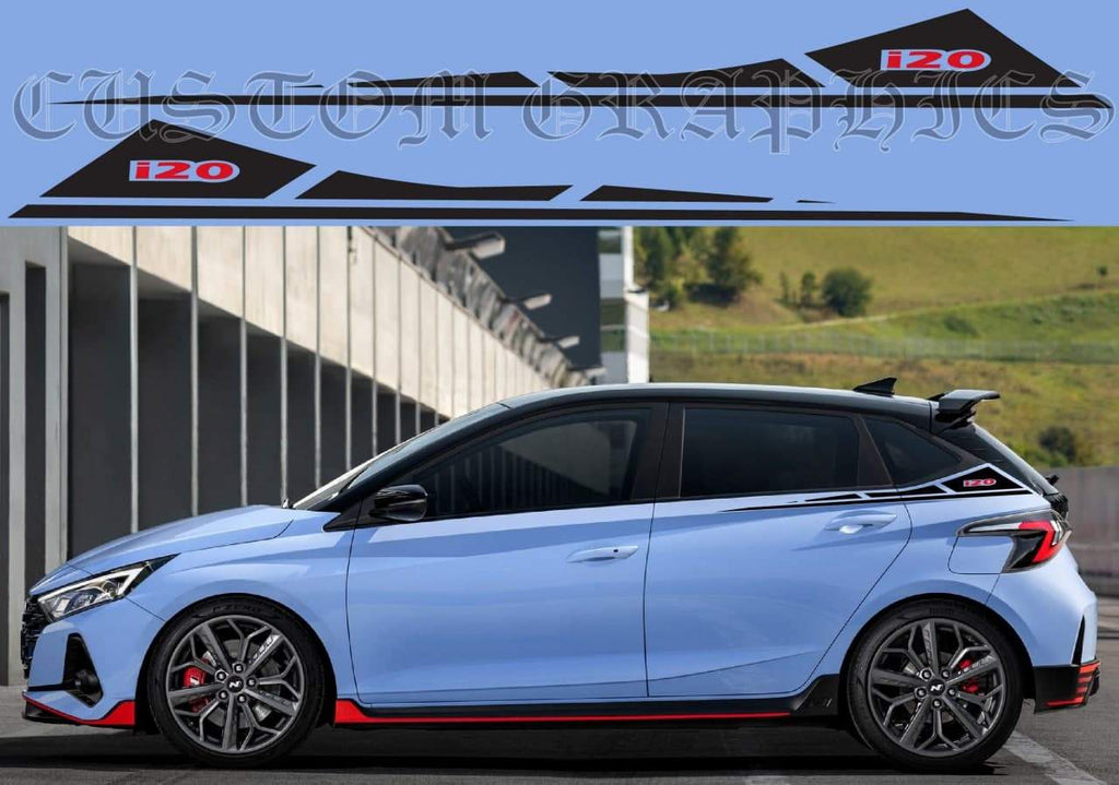 I20 car outlet stickering designs
