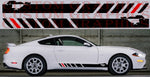 Vinyl Graphics 2 Color Mirror Design Racing Line Sticker Special Made For Ford Mustang