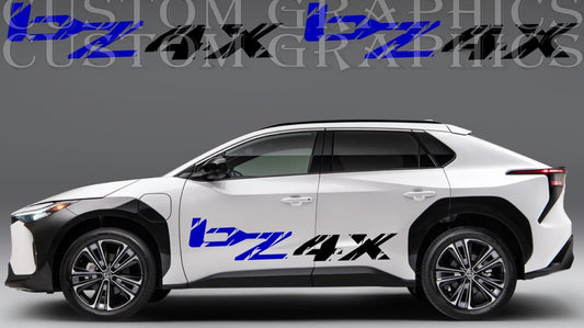 Vinyl Graphics 2 color New Design Vinyl Stripes Compatible With Toyota BZ4X 2022