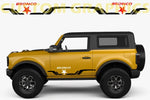 Vinyl Graphics 2 Color Star Design Stickers Decals Vinyl Graphics Compatible With Ford Bronco