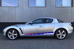 2 Color Sticker Vinyl Stripes Decals For Mazda RX-8