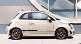 Vinyl Graphics 2 Colors Block Design Custom Racing Stickers kit for Fiat Abarth 500