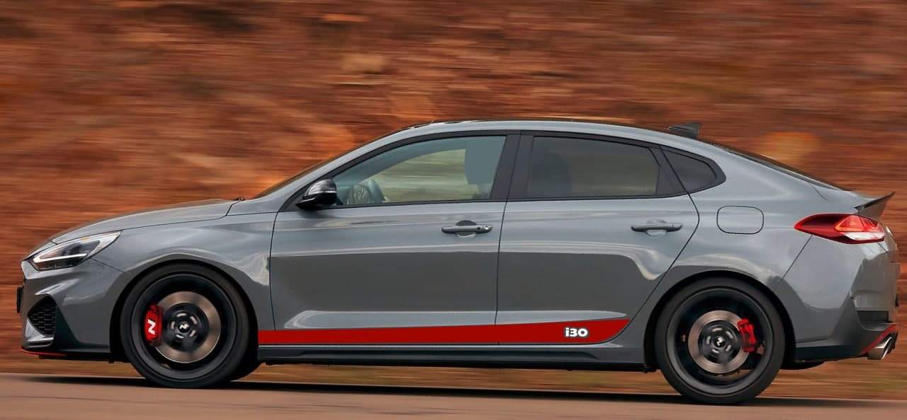 Vinyl Graphics 2 colors Classic design Vinyl Stickers Compatible with Hyundai I30