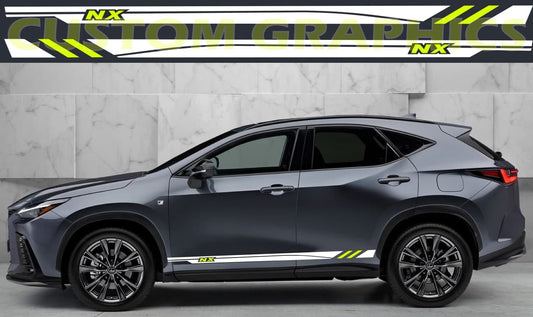 Vinyl Graphics 2 Colors Classico Design Stickers Compatible with Lexus NX
