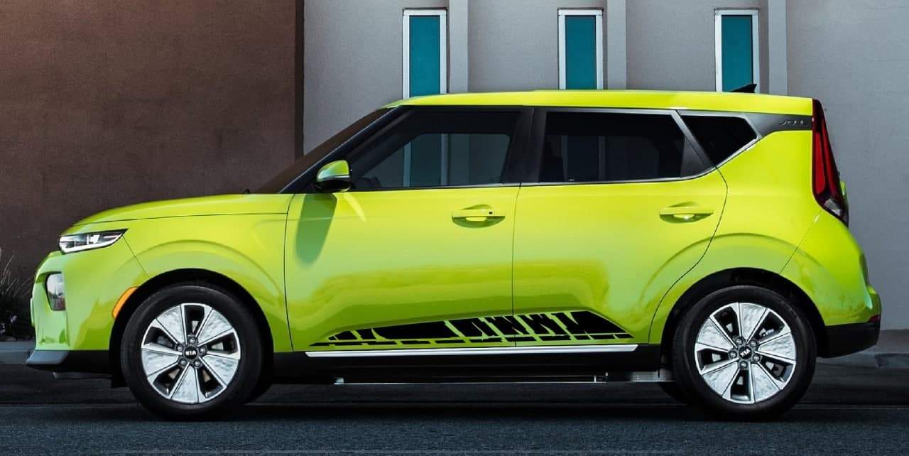 Vinyl Graphics 2 colors Design Decal Sticker Vinyl Side Racing Stripes Compatible with Kia Soul