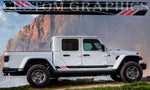 Vinyl Graphics 2 colors Design Graphic Stickers Compatible with Jeep Gladiator