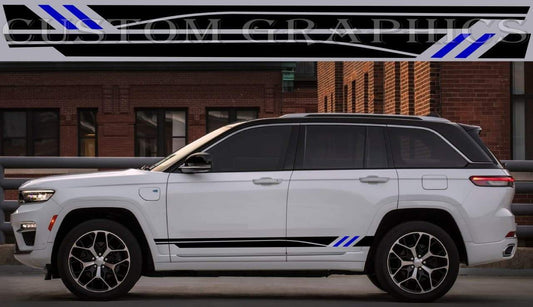 Vinyl Graphics 2 Colors Design Unique Vinyl Graphics for Jeep Grand Cherokee Trailhawk