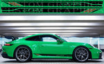 Vinyl Graphics 2 colors Design Vinyl Sticker Compatible With Porsche 911 GT3 Carrera GTS GT3 RS