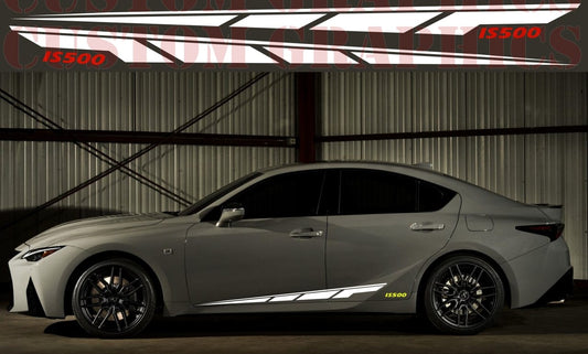 Vinyl Graphics 2 Colors Fantastic Design Stickers Compatible with Lexus IS500