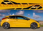 Vinyl Graphics 2 colors new Design Decal Sticker Vinyl Side Racing Stripes Compatible with Kia ProCeed