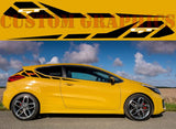 Vinyl Graphics 2 colors new Design Decal Sticker Vinyl Side Racing Stripes Compatible with Kia ProCeed