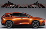 Vinyl Graphics 2 Colors Rear Line Design Stickers Compatible with Lexus NX