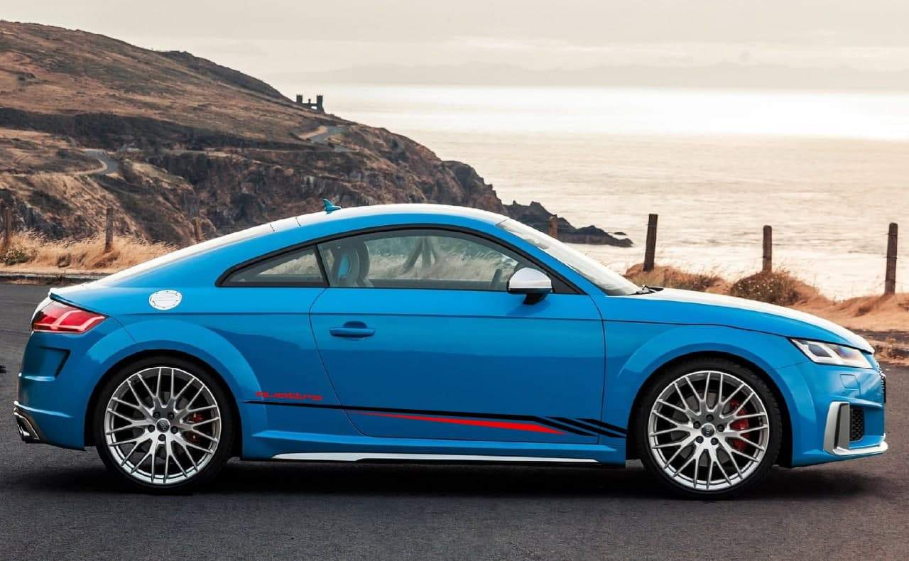 Vinyl Graphics 2 colors Special Graphics Racing Sticker Car Side Vinyl Stripes Compatible with Audi TT