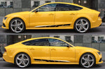 2 Colors Stickers Custom Graphic Decals for AUDI A7 - Brothers-Graphics