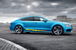 2 Colors Stickers Custom Graphic Decals for AUDI A7 - Brothers-Graphics