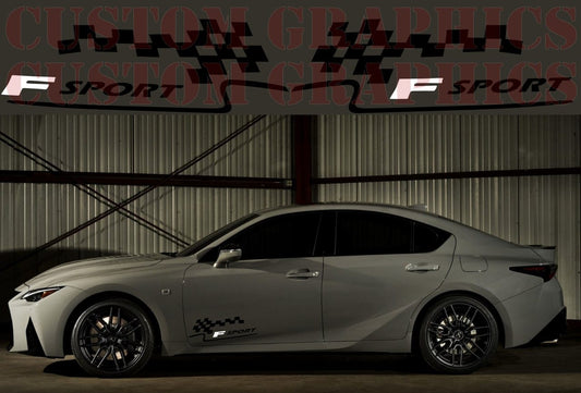 Vinyl Graphics 2 Colors Style Design Stickers Compatible with Lexus IS500