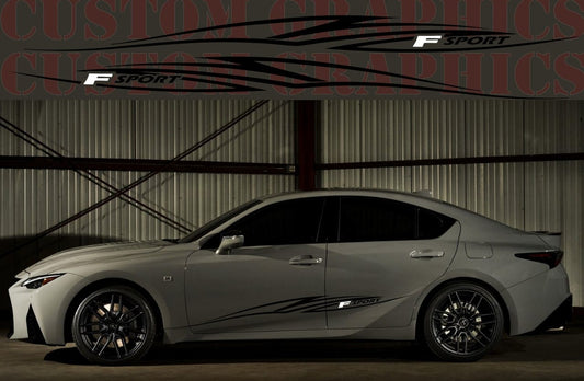 Vinyl Graphics 2 Colors T|ribal Design Stickers Compatible with Lexus IS500