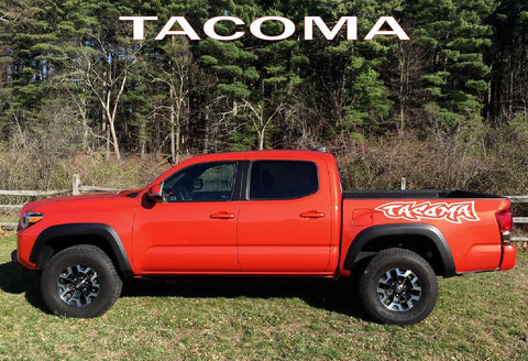 2 Pcs Letters Decals For Toyota Tacoma