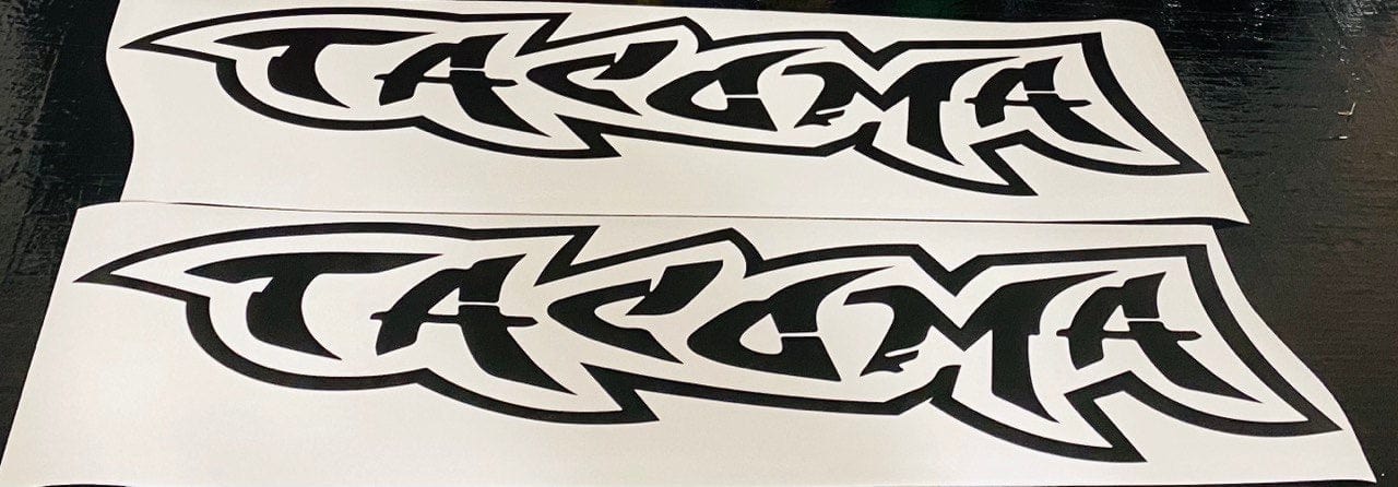 Vinyl Graphics 2 Pcs Letters Decals For Toyota Tacoma