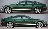 2x color Decal Sticker Vinyl Side Racing Stripes for AUDI A7