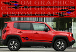 Vinyl Graphics 2x Decal Sticker 4XE Design Vinyl Side Racing Stripes Compatible with Jeep Renegade