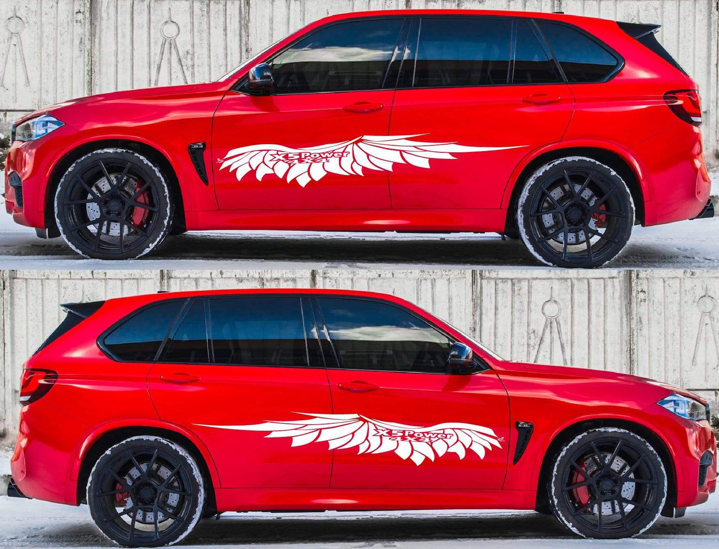 Pair Vinyl Graphics Decals For BMW X5 - Brothers-Graphics