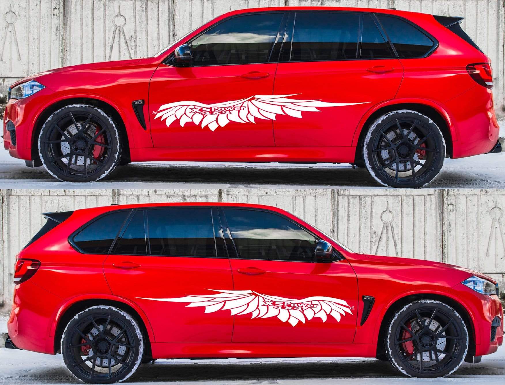 Pair Vinyl Graphics Decals For BMW X5 - Brothers-Graphics