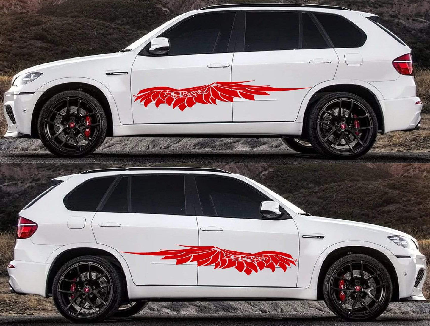 Pair Vinyl Graphics Decals For BMW X5 - Brothers-Graphics