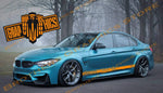 2x Decal Sticker Vinyl Racing Stripes for BMW M3 - Brothers-Graphics