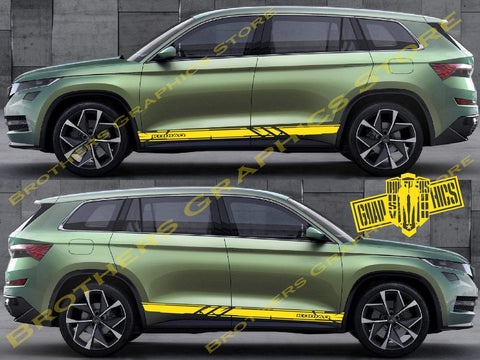 2x Decal Sticker Vinyl Racing Stripes for Skoda Kodiaq - Brothers-Graphics