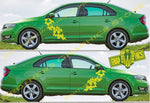 2x Decal Sticker Vinyl Racing Stripes for Skoda Rapid - Brothers-Graphics