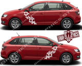 2x Decal Sticker Vinyl Racing Stripes for Skoda Rapid - Brothers-Graphics