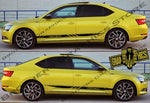 2x Decal Sticker Vinyl Racing Stripes for Skoda Superb - Brothers-Graphics