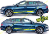 2x Decal Sticker Vinyl Racing Stripes for Skoda Superb - Brothers-Graphics